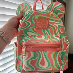 Loungefly Disney Parks Swirl Pattern Backpack